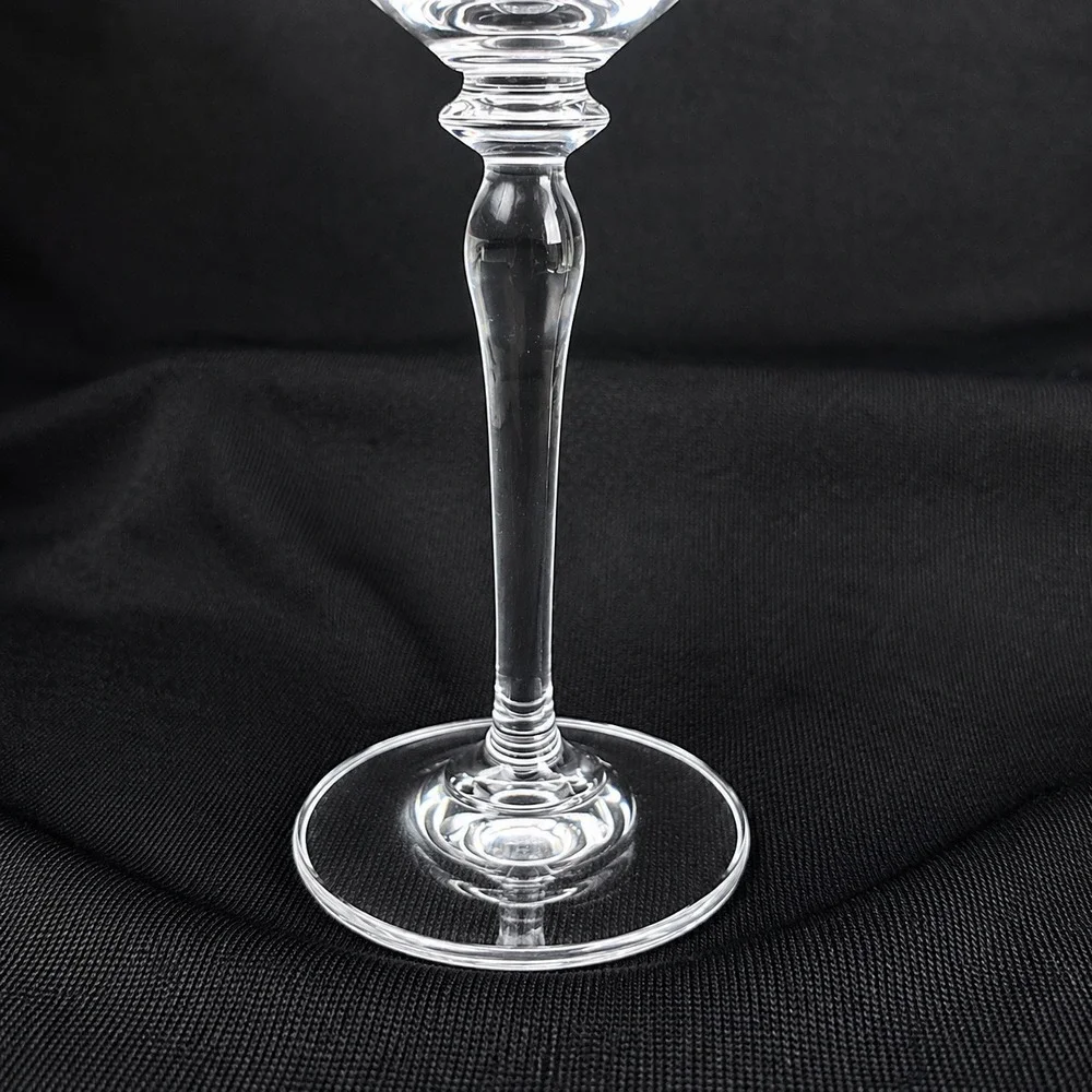 Mikasa‎ Jamestown handblown Wine Glasses Gold Rim Flared Tulip Baluster Stem 2pc